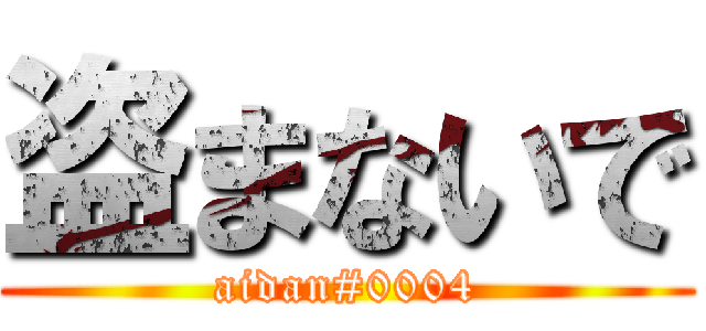 盗まないで (aidan#0004)