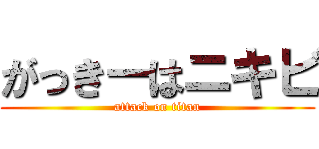 がっきーはニキビ (attack on titan)