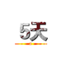 ５天 (a)
