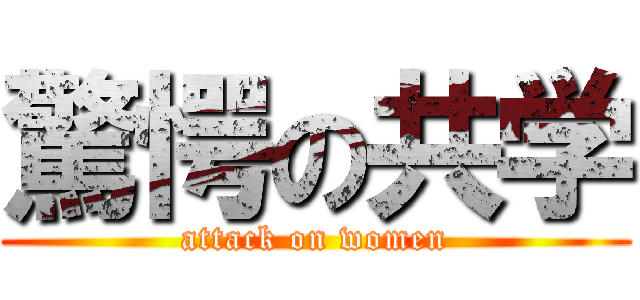 驚愕の共学 (attack on women)