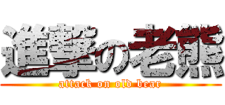 進撃の老熊 (attack on old bear)
