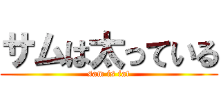 サムは太っている (sam is fat)