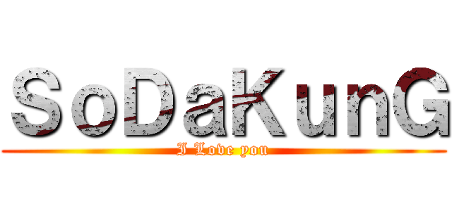 ＳｏＤａＫｕｎＧ (I Love you)
