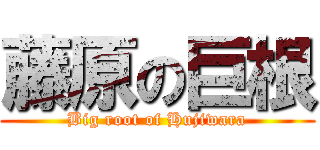 藤原の巨根 (Big root of Hujiwara)