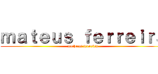 ｍａｔｅｕｓ ｆｅｒｒｅｉｒａ (matheus ferreira)
