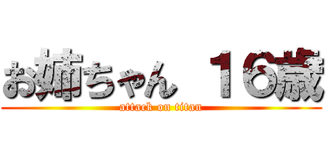 お姉ちゃん １６歳 (attack on titan)