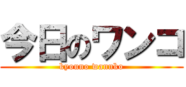 今日のワンコ (kyouno wannko)