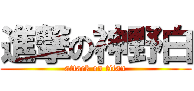 進撃の神野白 (attack on titan)