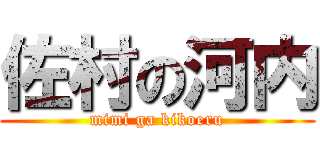 佐村の河内 (mimi ga kikoeru)