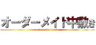 オーダーメイド中敷き (ordermade insole)