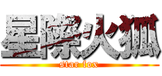 星際火狐 (star fox)