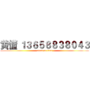 黄懂 １３６５８８３８０４３ (attack on titan)