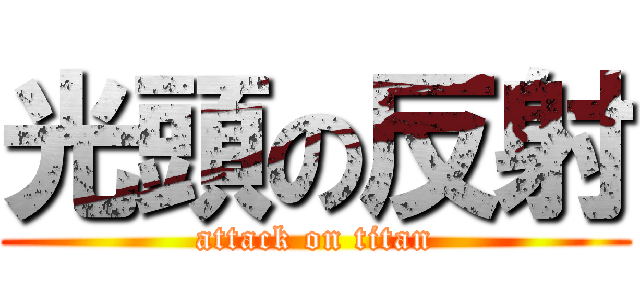 光頭の反射 (attack on titan)