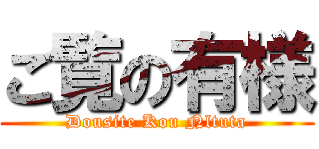 ご覧の有様 (Dousite Kou Nltuta)