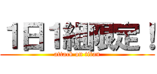 １日１組限定！ (attack on titan)