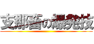 支那畜の爆発技 ()