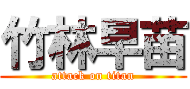 竹林早苗 (attack on titan)