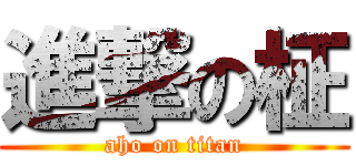 進撃の柾 (aho on titan)