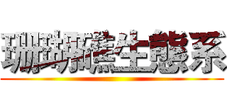 珊瑚礁生態系 ()