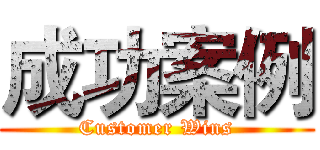 成功案例 (Customer Wins)