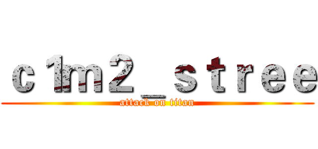 ｃ１ｍ２＿ｓｔｒｅｅ (attack on titan)