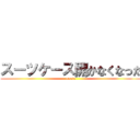 スーツケース開かなくなった (owata)