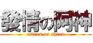 發情の阿神 (estrus on shinn)
