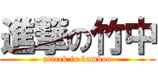 進撃の竹中 (attack in bamboo)