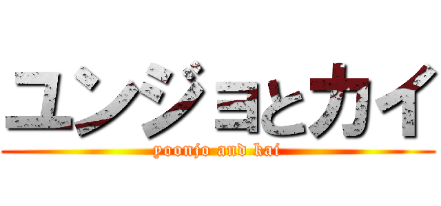 ユンジョとカイ (yoonjo and kai)