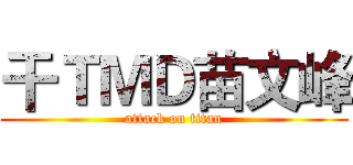 干ＴＭＤ苗文峰 (attack on titan)