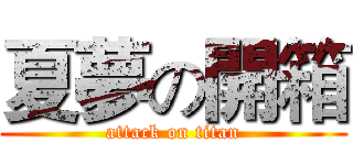 夏夢の開箱 (attack on titan)