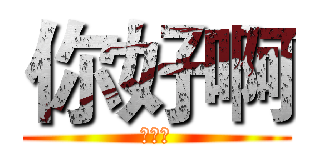 你好啊 (你好啊)