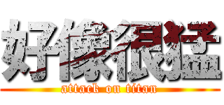 好像很猛 (attack on titan)