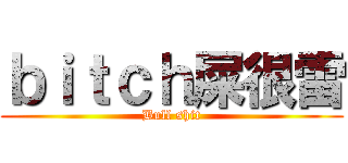 ｂｉｔｃｈ屎很雷 (Bull shit)