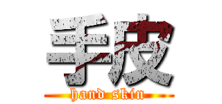手皮 (hand skin)