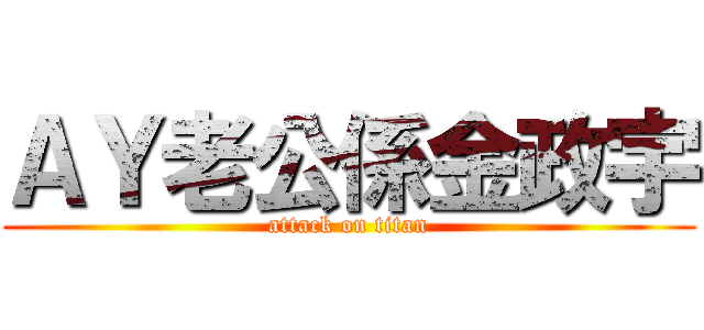 ＡＹ老公係金政宇 (attack on titan)