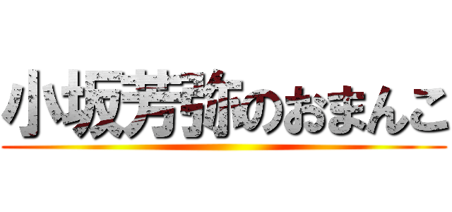 小坂芳弥のおまんこ ()