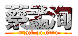 蔡孟洵 (attack on titan)