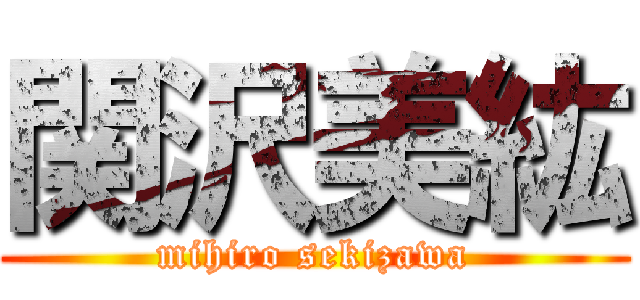 関沢美紘 (mihiro sekizawa)