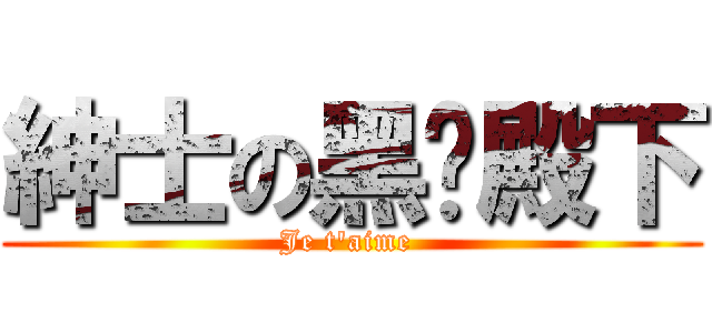 紳士の黑貓殿下 (Je t'aime )