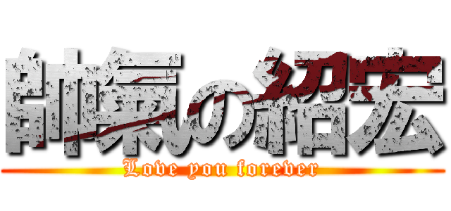 帥氣の紹宏 (Love you forever)
