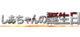 しあちゃんの誕生日 (happybirthday)