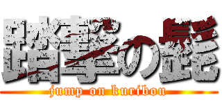 踏撃の髭 (jump on kuribou)