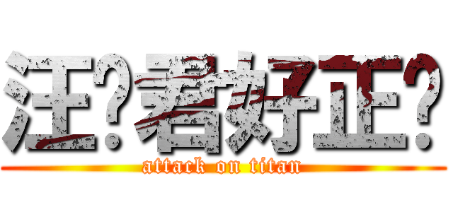 汪俞君好正喔 (attack on titan)