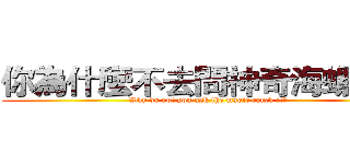 你為什麼不去問神奇海螺呢？ (Why do not you ask the magic conch it?)