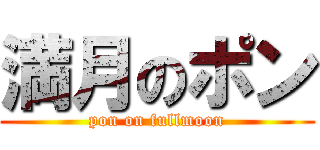 満月のポン (pon on fullmoon)