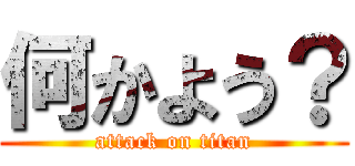 何かよう？ (attack on titan)