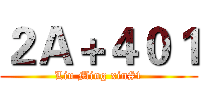 ２Ａ＋４０１ (Liu Ming xin#1)