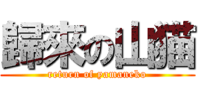 歸來の山猫 (return of yamaneko)