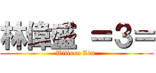 林偉盛 ＝３＝ (Willson Lim )